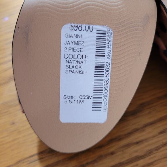 Gianni Bini Jaymez Animal Print Ankle Strap Platform Heels 5.5 M Mob Wife Bold - Picture 10 of 11